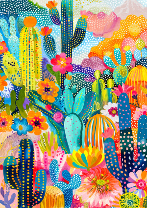 Enjoy Puzzle-Puzzle 1000 Teile: Im Kakteenland