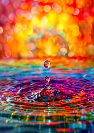 Enjoy Puzzle-Puzzle 1000 Teile: Eintauchender Wassertropfen