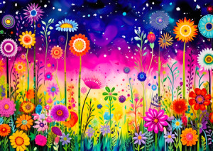 Bunte Blumenwiese