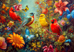 Enjoy Puzzle-Puzzle 1000 Teile: Zwitschern und Flattern