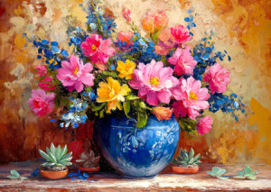 Blumenbouquet in einer Vase