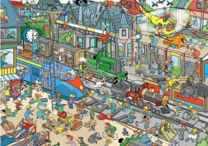 Goliath-Puzzle 1000 Teile: That ́s Life: Bahnhof