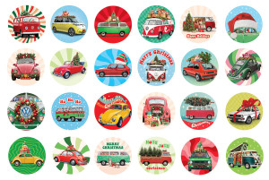 Eurographics-Puzzle 1200 Teile: VW Christmas - Adventskalender Puzzle