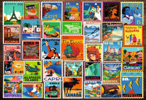 Ravensburger-Puzzle 200 Teile: Briefmarkensammlung