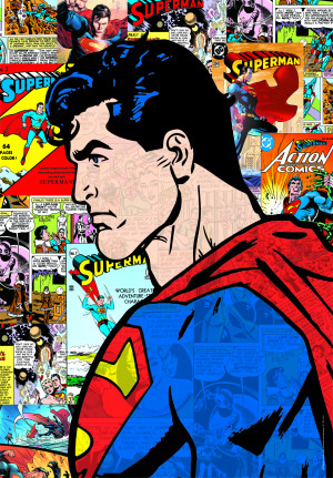 Clementoni-Puzzle 1000 Teile: DC Superman|Comic Collage