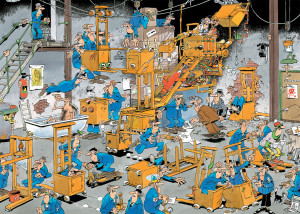 Jumbo-Puzzle 1000 Teile: Jan van Haasteren|Oldtimers: Los gehts!
