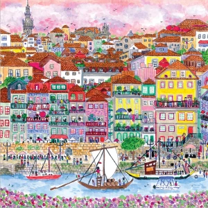 Galison/Mudpuppy-Puzzle 500 Teile: Farben von Porto