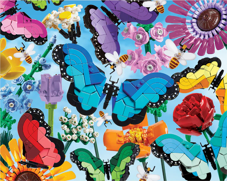 LEGO - Schmetterlinge und Blüten
