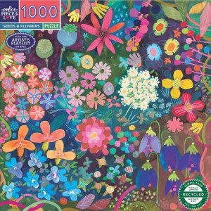 eeBoo-Puzzle 1000 Teile: Saatgut und Blumen