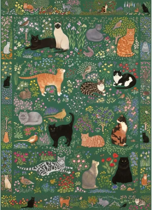 The Art File - Wandteppich-Katzen