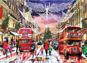 Gibsons-Puzzle 500 Teile: Regent Street zu Weihnachten