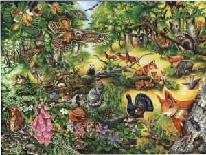 Quelle & Meyer Verlag-Puzzle 500 Teile: Wald-Wimmel-Puzzle