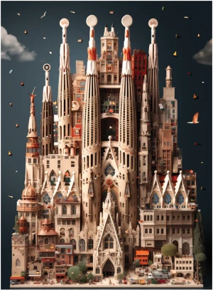 Perre-Puzzle 1000 Teile: Die Sagrada Família