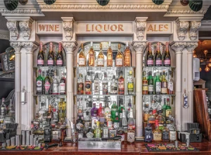 Blick auf einen Pub in London