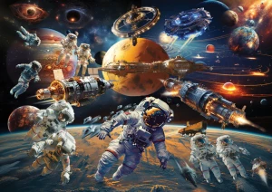 Perre-Puzzle 700 Teile: Weltraumspaziergang
