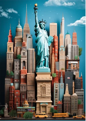 Perre-Puzzle 1500 Teile: New York