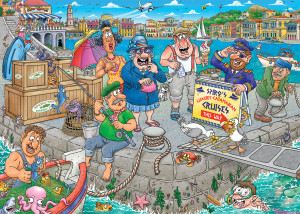 Jumbo-Puzzle 1000 Teile: Wasgij|Original 47: Bootschaos!