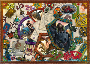 Trefl Puzzle-Puzzle 1000 Teile: Dragons|Collage