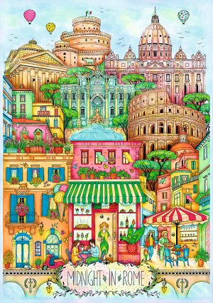 Trefl Puzzle-Puzzle 1000 Teile: Mitternacht in Rom
