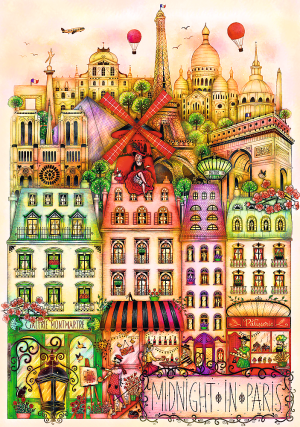 Trefl Puzzle-Puzzle 1000 Teile: Mitternacht in Paris
