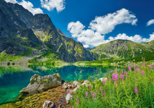 Klarer Bergsee in der Hohen Tatra