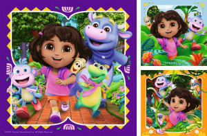 Ravensburger-Puzzle 49 Teile: Dora|Die Forscherin in Aktion