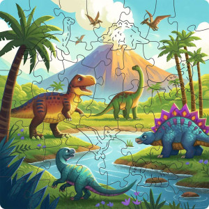 Ravensburger-Puzzle 44 Teile: Dinosaurier Welt