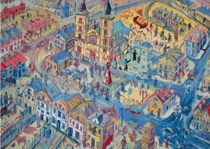 Good Loot-Puzzle 1000 Teile: Bunte Stadt, Dwurnik