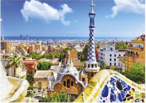 Dinotoys-Puzzle 500 Teile: Park Güell in Barcelona