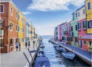 Dinotoys-Puzzle 1000 Teile: Bunte Häuser von Burano, Venedig