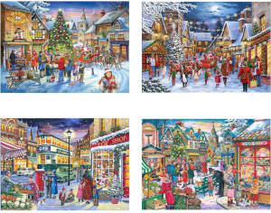 The House of Puzzles-Puzzle 500 Teile: Einkaufen zu Weihnachten