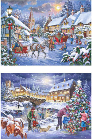 The House of Puzzles-Puzzle 500 Teile: Weihnachten steht vor der Tür