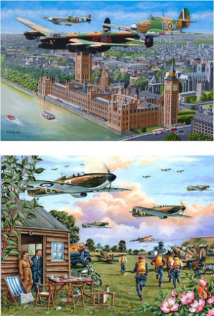 Überflug über London und Umgebung