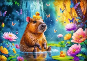 Süßes Wasserschwein