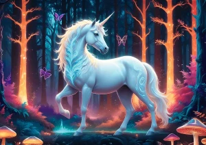 Trefl Puzzle-Puzzle 1000 Teile: Mystisches Einhorn