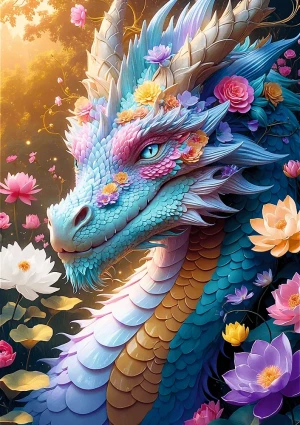 Trefl Puzzle-Puzzle 1000 Teile: Bunter Drache