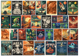 Nostalgische Alien Poster