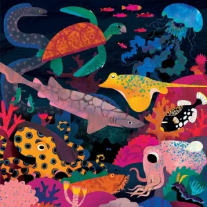 Tiere des Ozean - nachtleuchtendes Puzzle