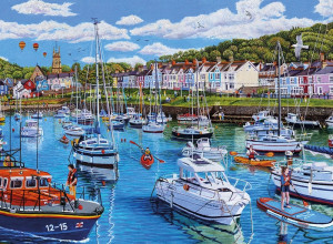 Gibsons-Puzzle 1000 Teile: Aberaeron, Cardigan Bay