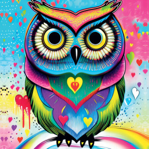 Pop-Art Eule