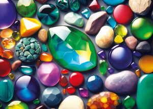 Bunte Edelsteine