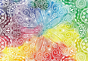 Mandala aus Blumen