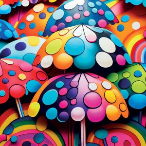 Bunte Schirme