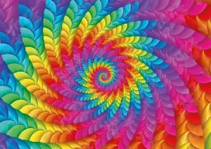 Psychodelischer Regenbogen