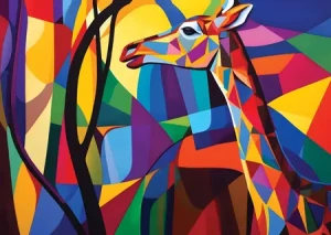 Pop-Art - Giraffe