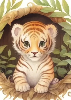 Drolliger Tiger