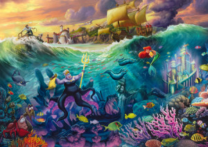Disney - Arielle und Ursula, Kinkade