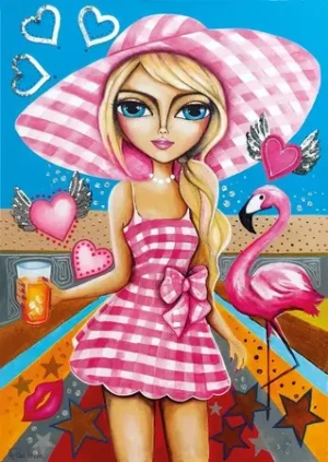 Dame in Rosa