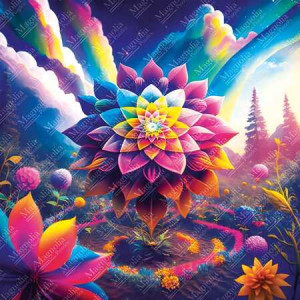 Geometrische Blume
