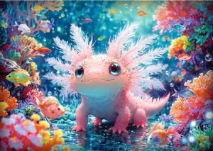 Niedlicher Axolotl